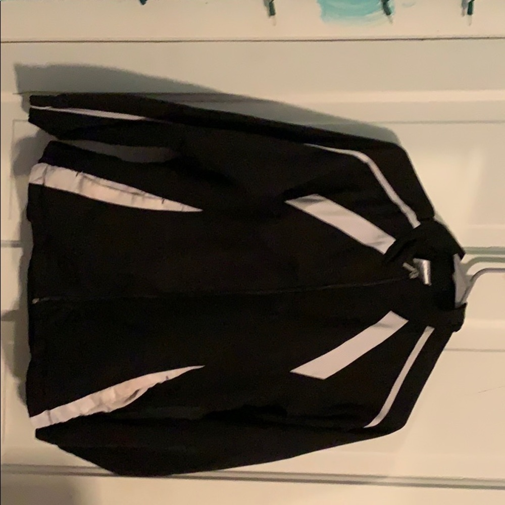 Black running jacket